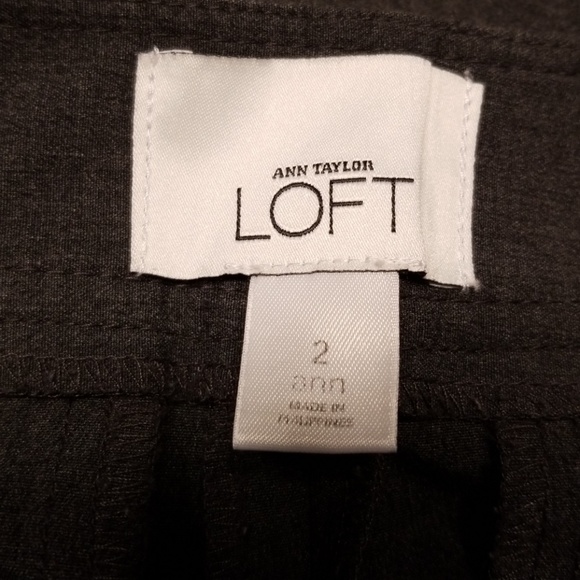 Ann Taylor Loft ANN fit - size 2 charcoal slacks - Picture 3 of 8